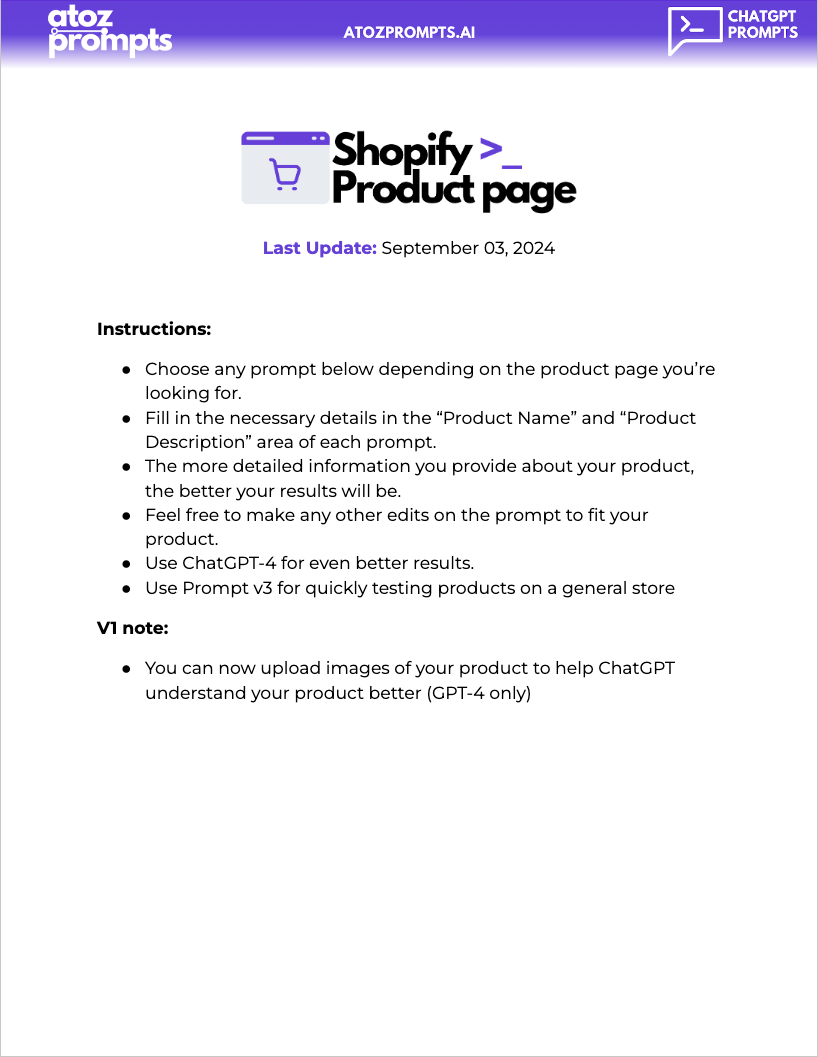 eCom AI Prompts & E-books Bundle