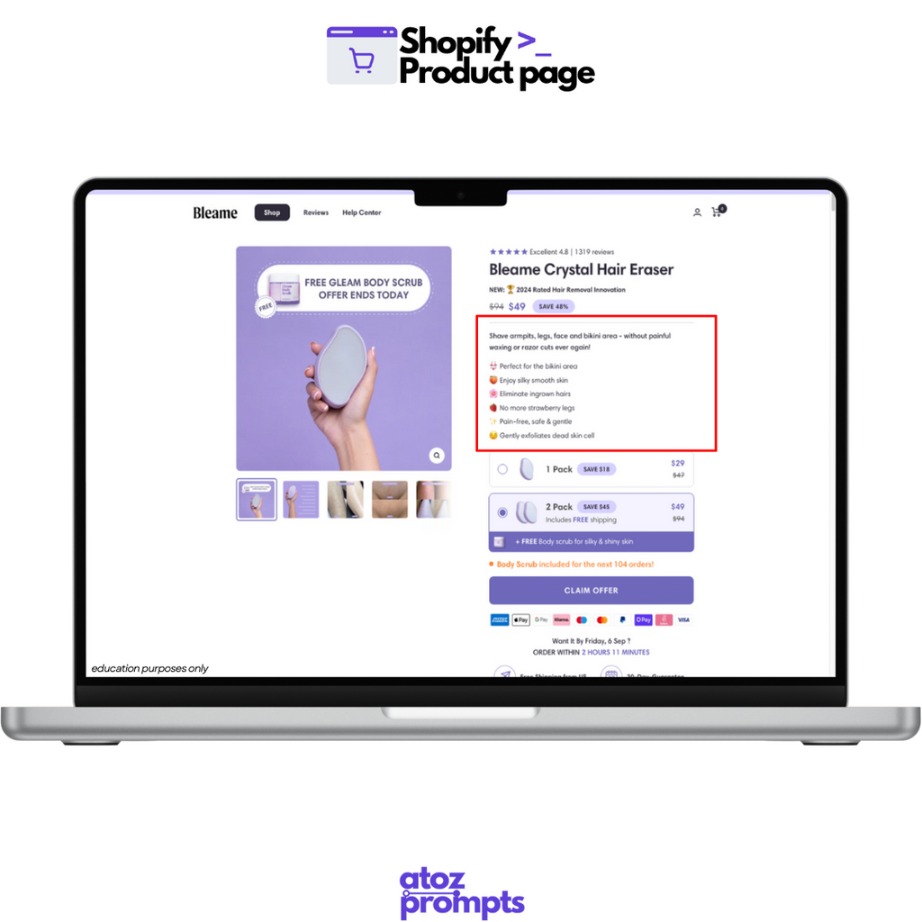 eCom AI Prompts & E-books Bundle