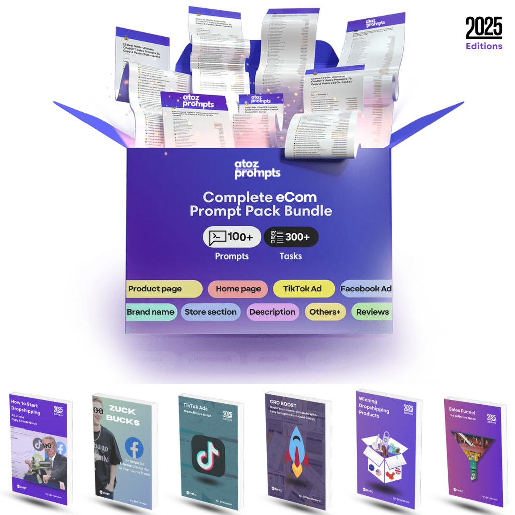 eCom AI Prompts & E-books Bundle