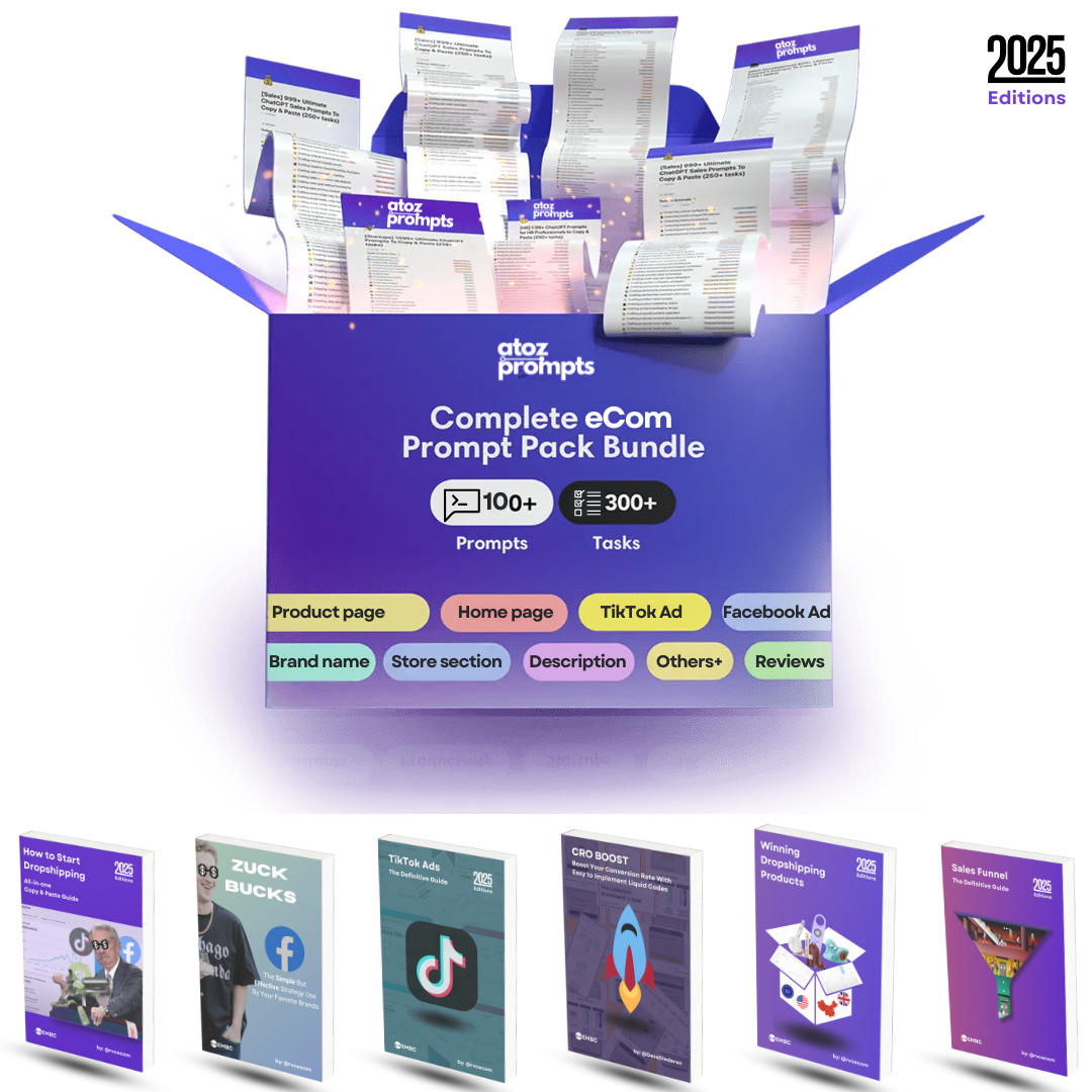 eCom AI Prompts & E-books Bundle